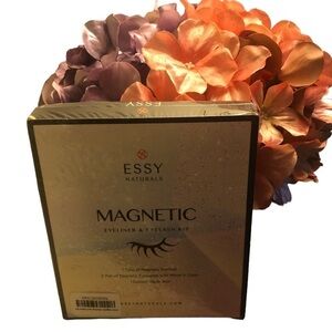 ESSY Naturals Magnetic Eyeliner & Eyelash Kit 3D Ultra-Lightweight Reusable NEW